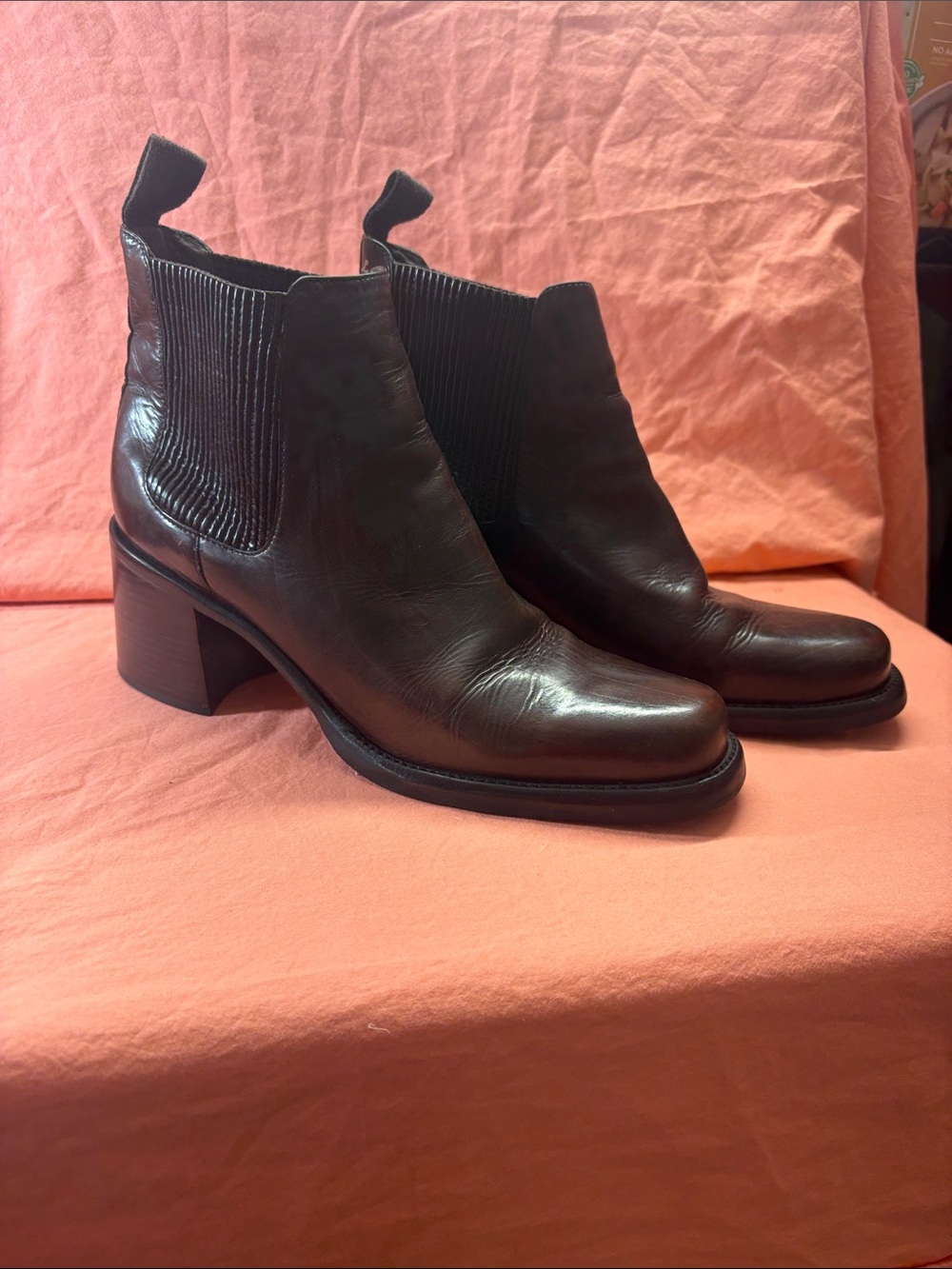 Cole Haan Brown Leather Cassie Bootie style # 52207